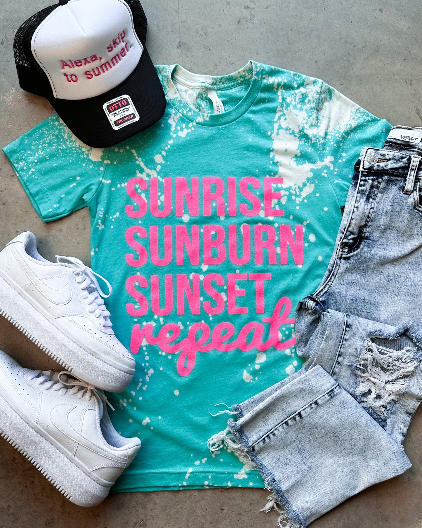 Sunrise Bleached Graphic Tee