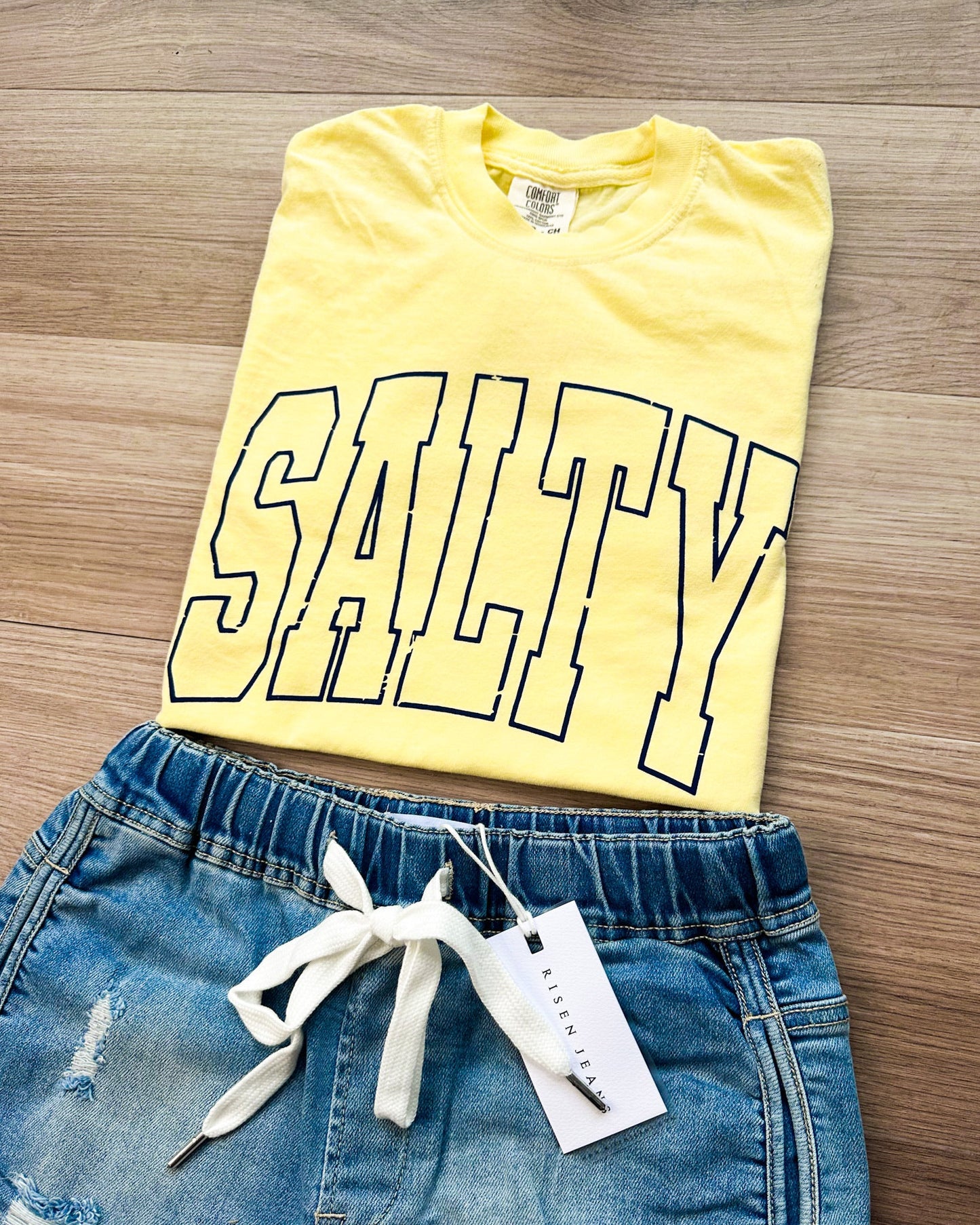 Salty Outline Comfort Colors Graphic Tee