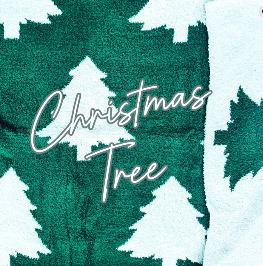 Christmas TREE Blanket - Ready to ship