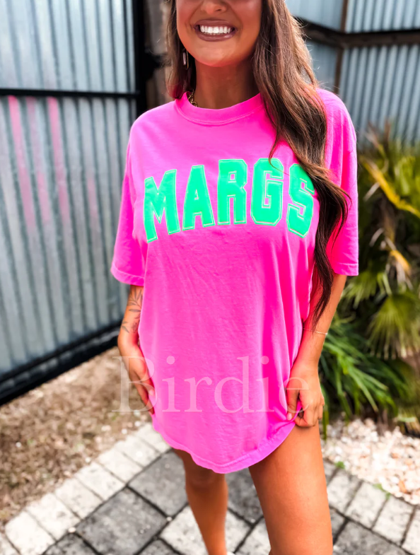 MARGS - Neon Pink Graphic Tee