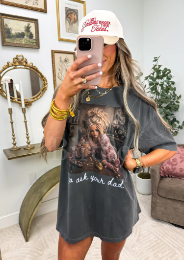 Go Ask Your Dad Graphic Tee on Pepper