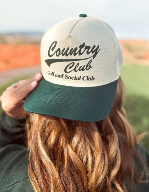 Country Club Golf & Social - 2 Toned Ball Cap - Made to Order