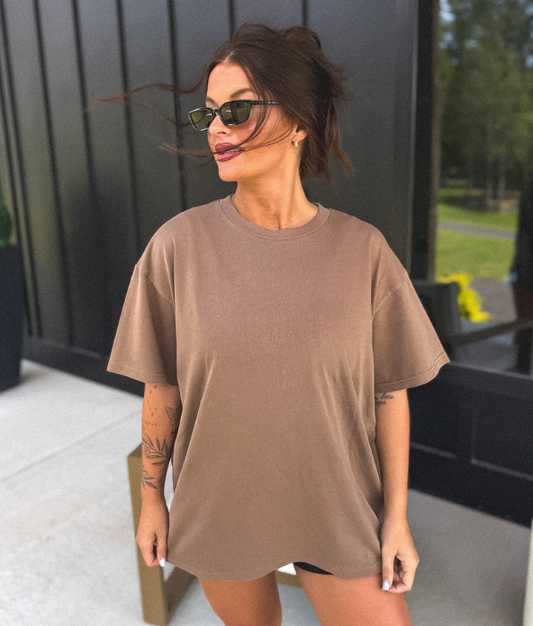 The Always Tee in Cocoa Bean