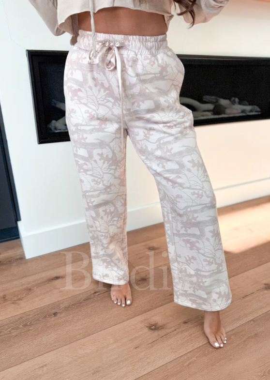 Tan Birch Camo Sweatpants