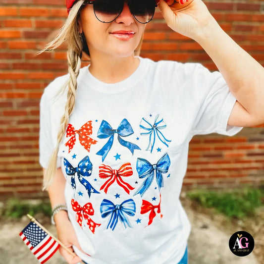 Star Spangled Bows - Graphic Tee