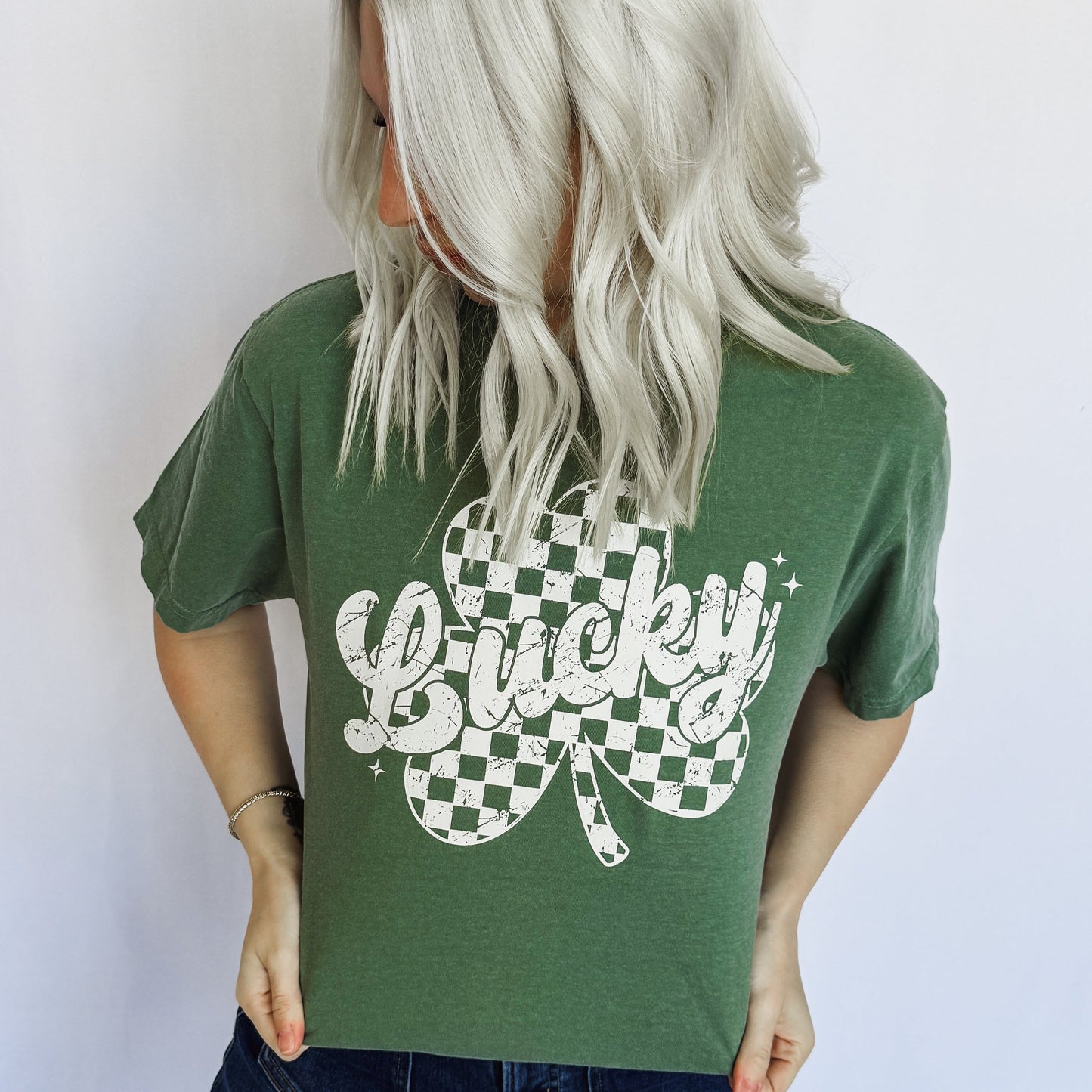 Checker Shamrock Graphic Tee - RTS