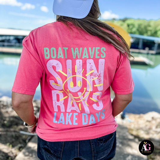 Boat Waves, Sun Rays & Lake Days - Graphic Tee