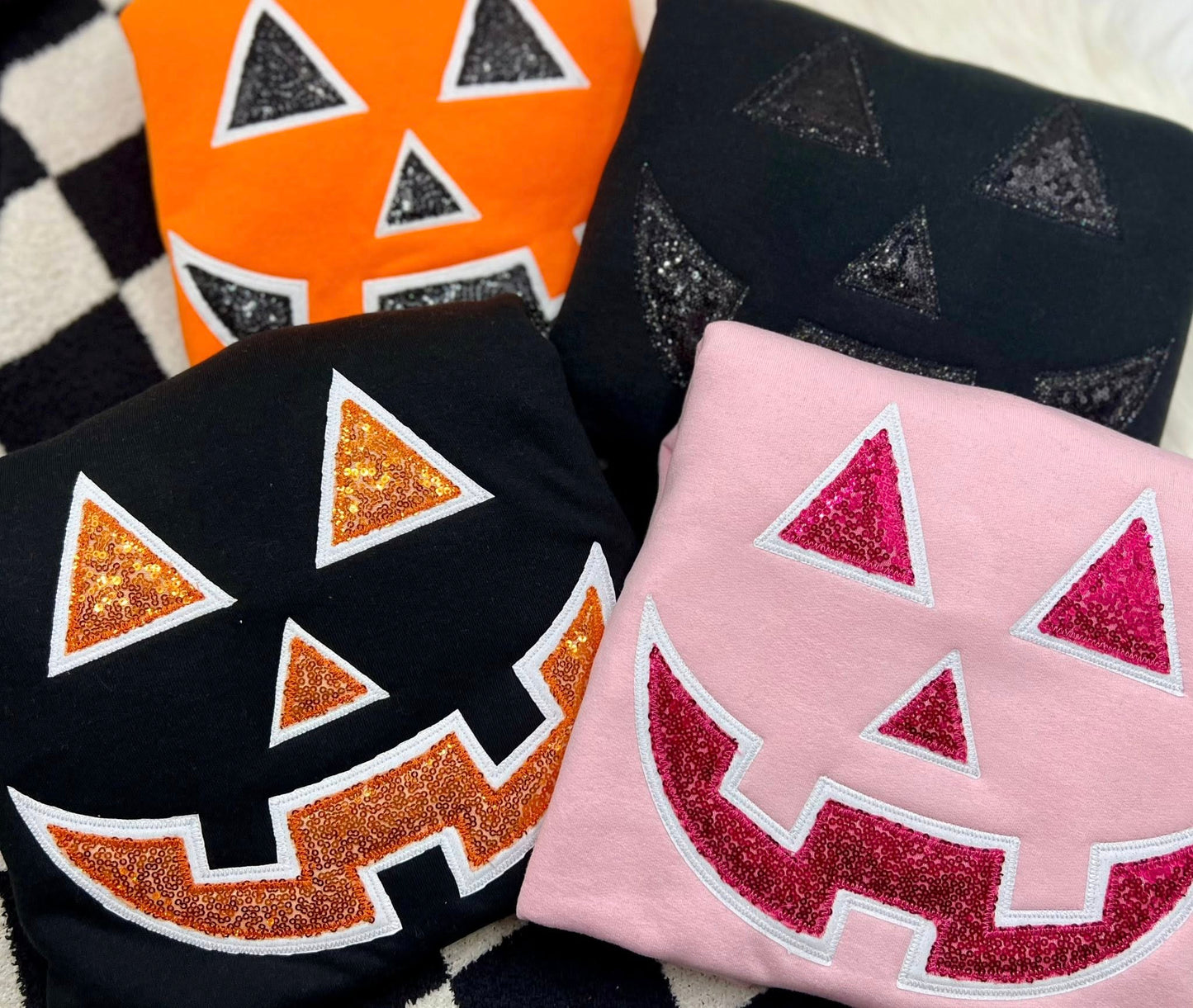 Jack-O-Lantern Embroidered Sweatshirt