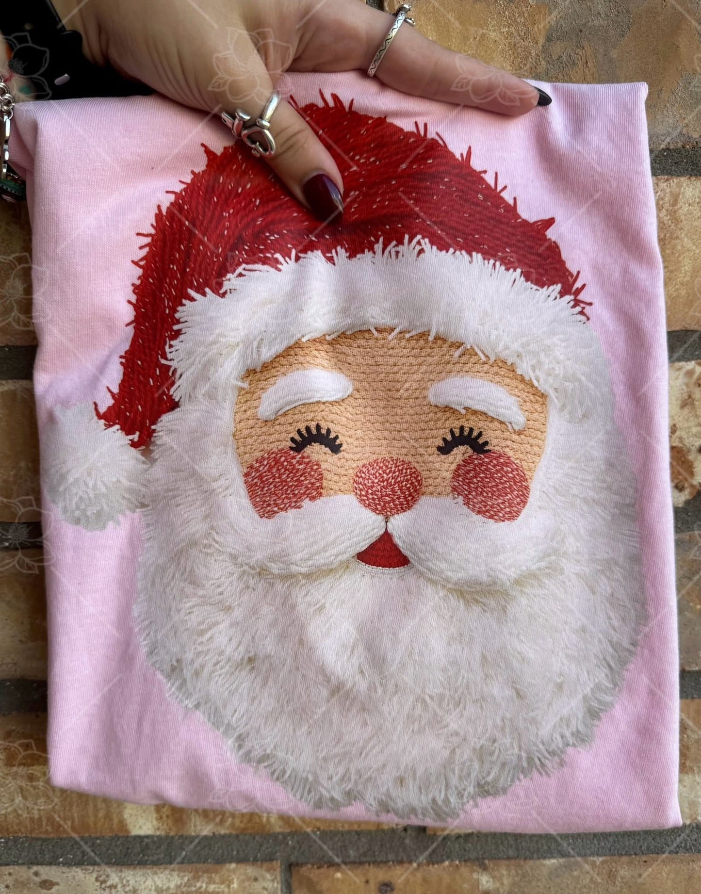 YARN SANTA - FAUX DTF Print - Graphic Sweatshirt