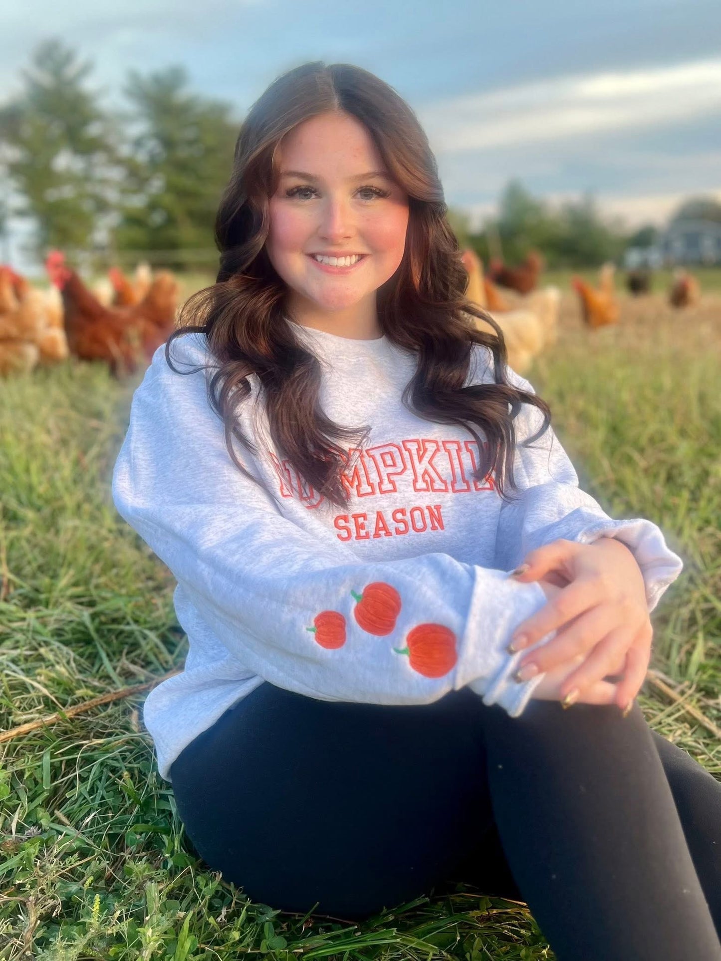 Embroidered Pumpkin Season