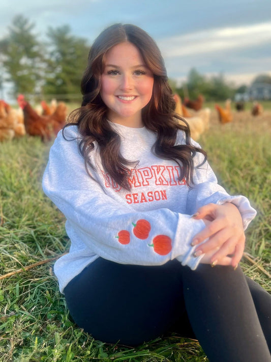 Embroidered Pumpkin Season