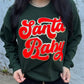 Santa Baby Patch Graphic Crewneck