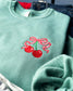 Cherry Embroidery Graphic Sweatshirt