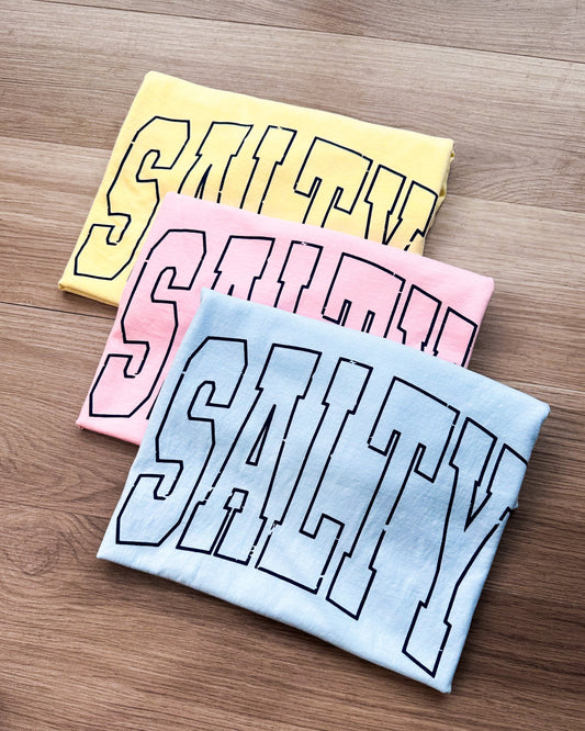 Salty Outline Comfort Colors Graphic Tee