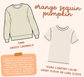 Orange Sequin Pumpkin - TShirt or Sweatshirt