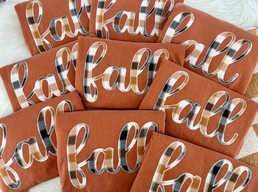 Fall Cursive Applique - Tee or Sweatshirt