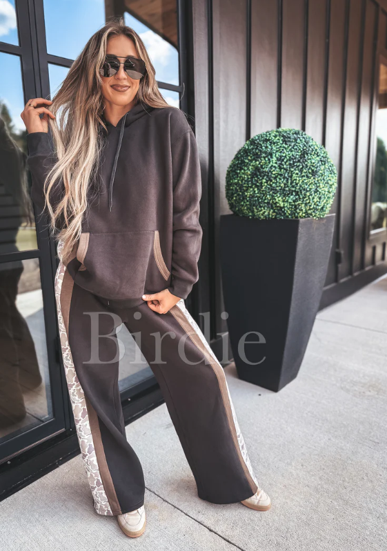 Charcoal Hoodie Pant Set -- Sold Individually