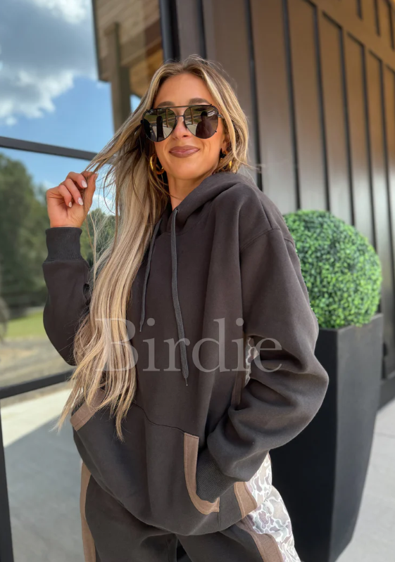 Charcoal Hoodie Pant Set -- Sold Individually