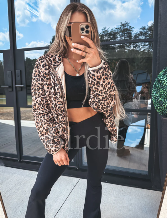 Cozy Cloud Jacket in Leopard