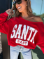 SANTA Baby - Off the Shoulder Graphic Tee