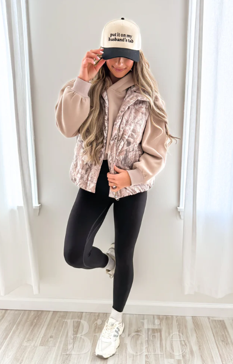 Dark Camo - Camo Puffer Vest - PREORDER (Early Dec.)