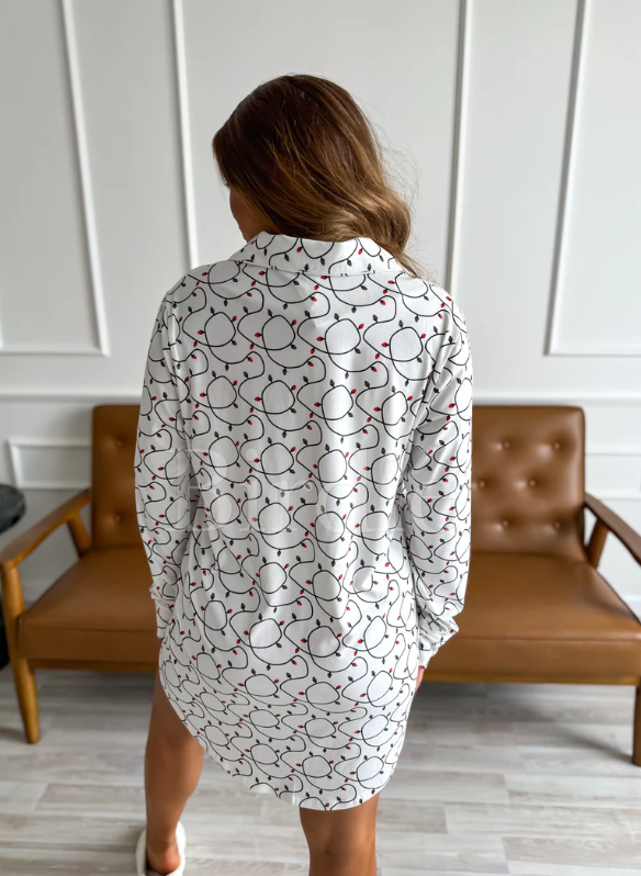 Jingle Glow Sleep Gown - READY TO SHIP!