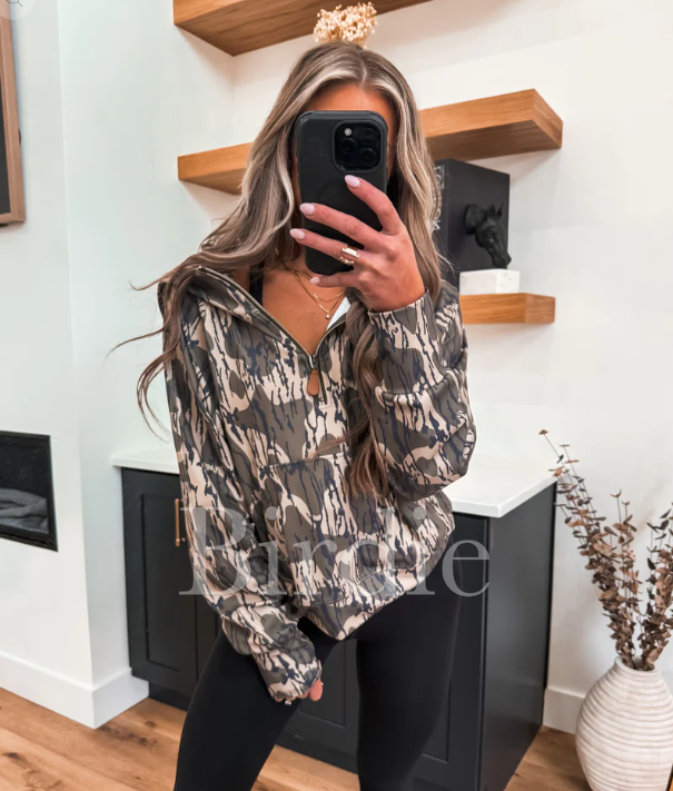 Bottomland Camo - Quarter Zip - PREORDER (May) - 2nd Cut
