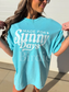 Sunny Days Graphic Tee on Lagoon Blue - MADE TO ORDER