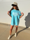 Sunny Days Graphic Tee on Lagoon Blue - MADE TO ORDER