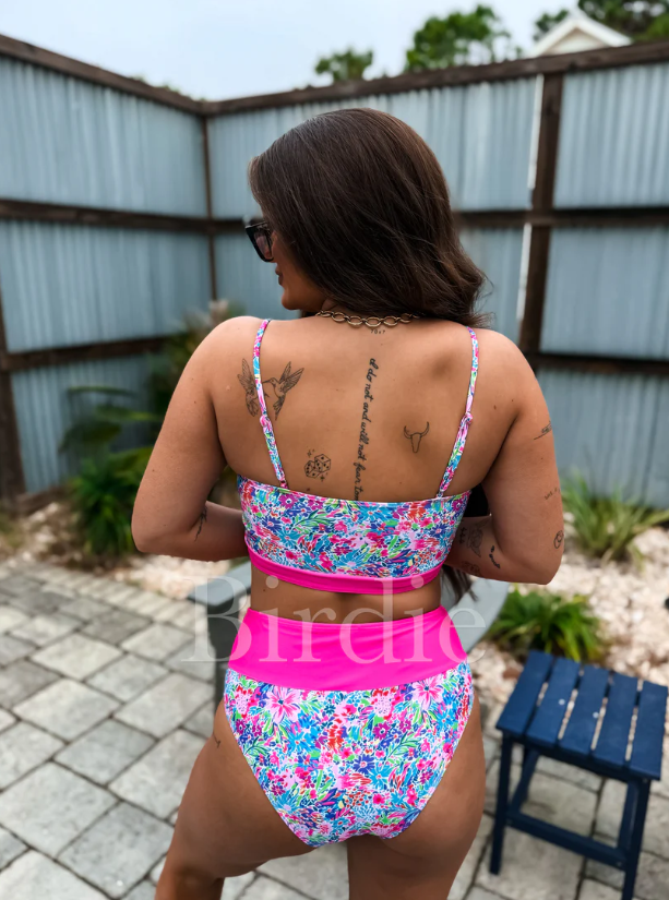 Two Piece Swimsuit in Tropical Daydream (Sold as Set!) - Preorder - End of April