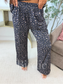 Short Sleeve PJ Set In Indigo Wild Leopard (sold as set) - Preorder - May