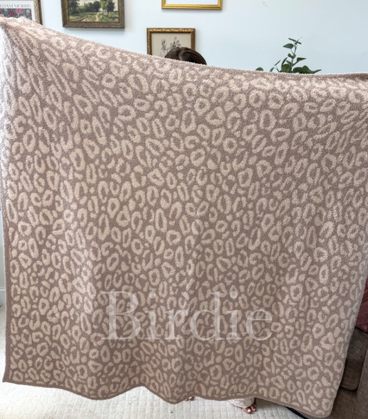 Honey Leopard Blanket Preorder - May