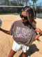 Duck Camo Volleyball Graphic Tee on Espresso