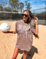 Duck Camo Volleyball Graphic Tee on Espresso