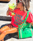 Save Water Drink Margs Vinyl Graphic on Neon Red Orange