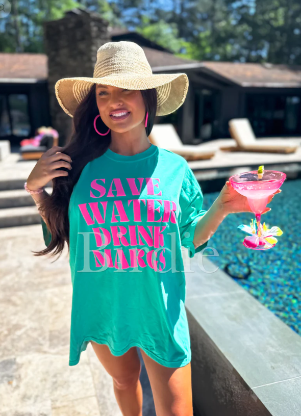 Save Water Drink Margs Vinyl Graphic on Island Green