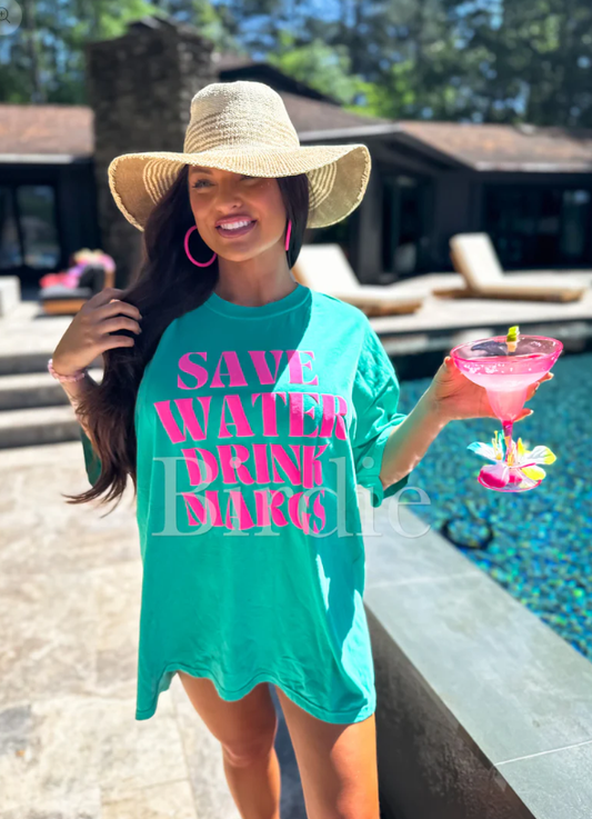 Save Water Drink Margs Vinyl Graphic on Island Green