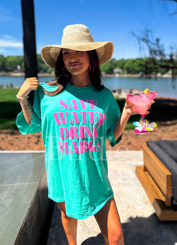 Save Water Drink Margs Vinyl Graphic on Island Green