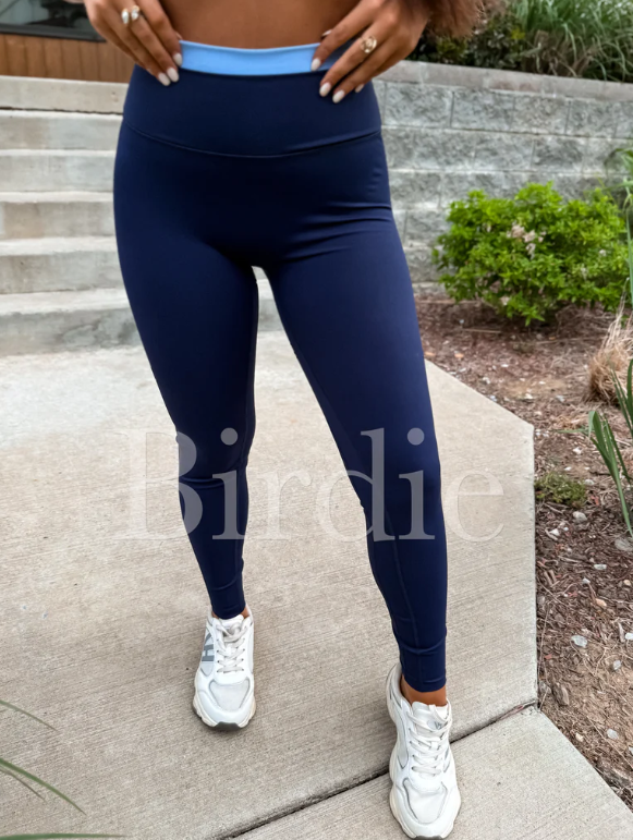 PowerSplit Leggings in Blueberry Breeze - Preorder - July