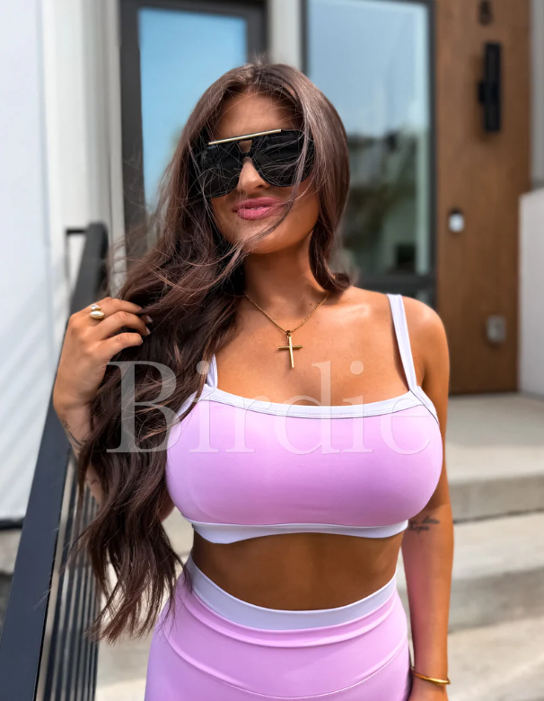 PowerSplit Bra in Blush Lavender - Preorder - July