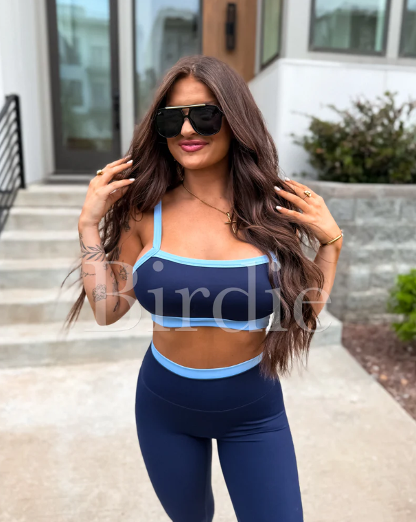 PowerSplit Bra in Blueberry Breeze - Preorder - July