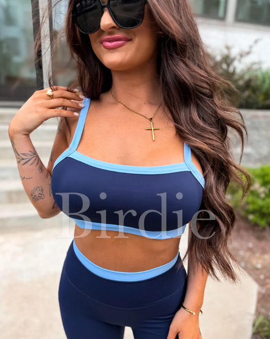 PowerSplit Bra in Blueberry Breeze - Preorder - July