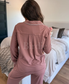 Bedtime Bliss Two Piece Long Sleeve Set in Velvet Gelato (sold as set) - Preorder - August