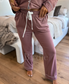 Bedtime Bliss Two Piece Long Sleeve Set in Velvet Gelato (sold as set) - Preorder - August