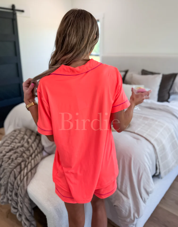 Slumber PJ Set in Flamingo Freeze (Sold as SET) - Preorder - August