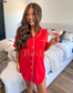 Tee Sleep Dress in Cherry Sorbet - Preorder - August