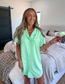 Tee Sleep Dress in Mint Mojito - Preorder - August