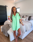 Tee Sleep Dress in Mint Mojito - Preorder - August