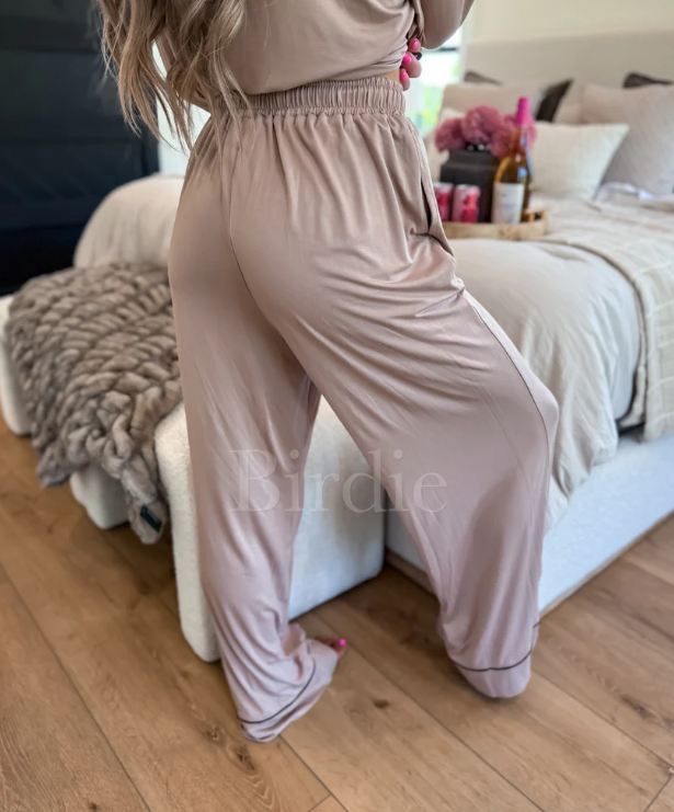 LUXE Whisper Dream PJ Set in Brownie Batter (Sold as Set) - Preorder - June