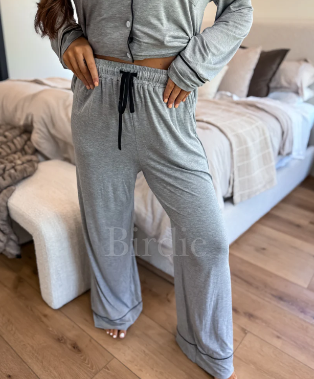 LUXE Whisper Dream PJ Set in Heathered Whip (Sold as Set) - Preorder - June
